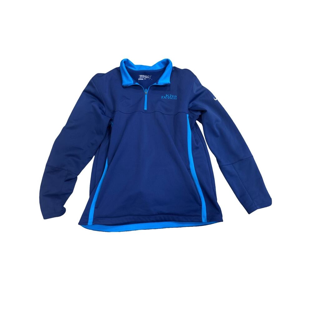 Nike golf 1/4 zip Kiva Dunes 2 shades of Blue